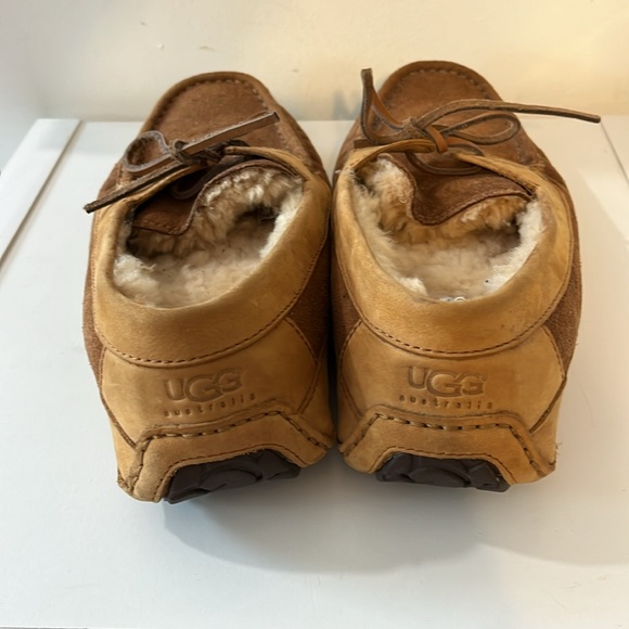 UGG MEN’S BYRON SUEDE WOOL SLIP ON MOC LOAFER SLIPPER SIZE 10 - Picture 3 of 8